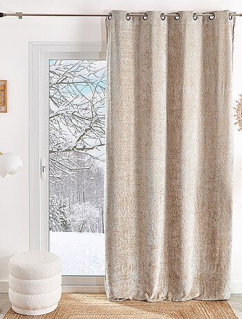 Tenda ad occhiello in ciniglia effetto peluche