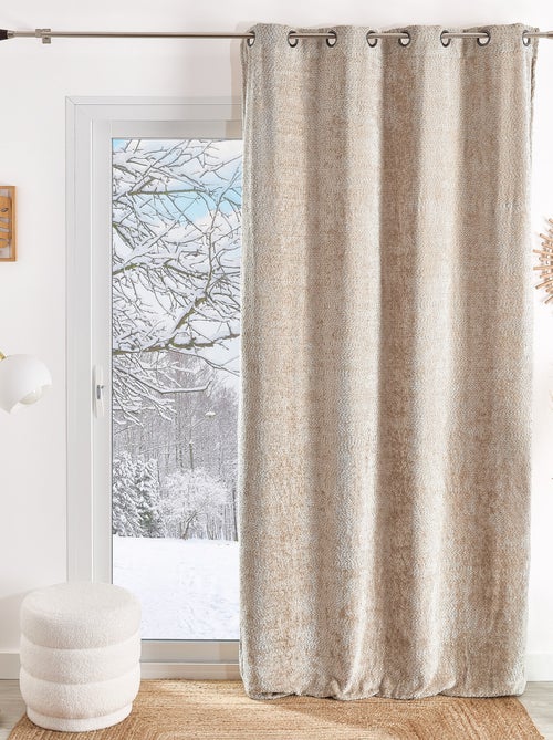 Tenda ad occhiello in ciniglia effetto peluche - Kiabi