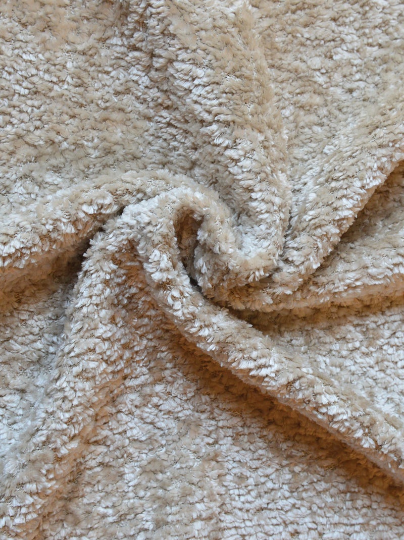 Tenda ad occhiello in ciniglia effetto peluche Beige - Kiabi