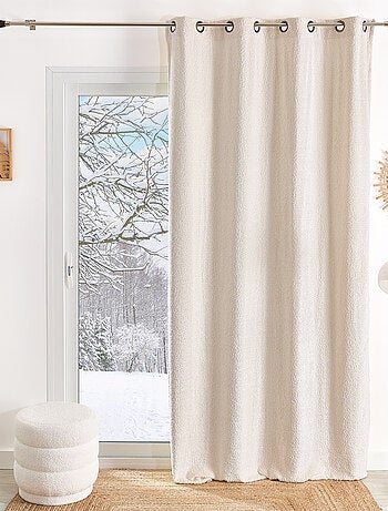 Tenda ad occhiello in ciniglia effetto peluche