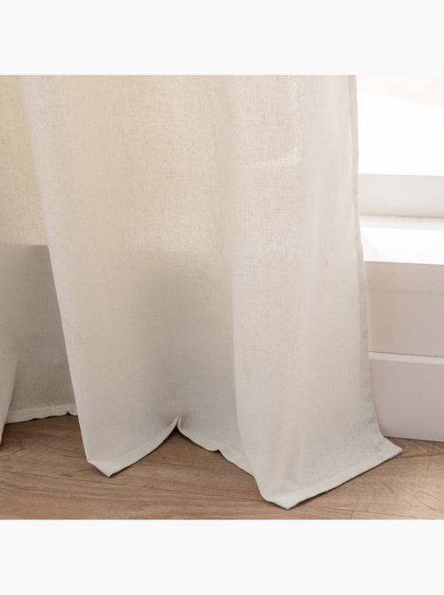 Tenda ad occhiello in policotone con top floreale e nappine - Kiabi