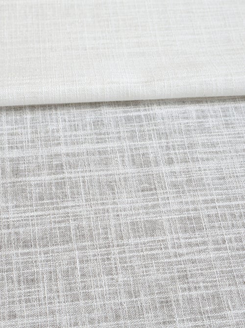 Tenda ad occhiello semplice in policotone e lino - Kiabi