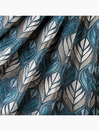 Tenda art déco effetto velluto con occhielli