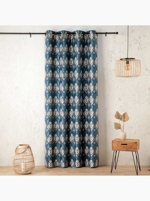 Tenda art déco effetto velluto con occhielli - Kiabi