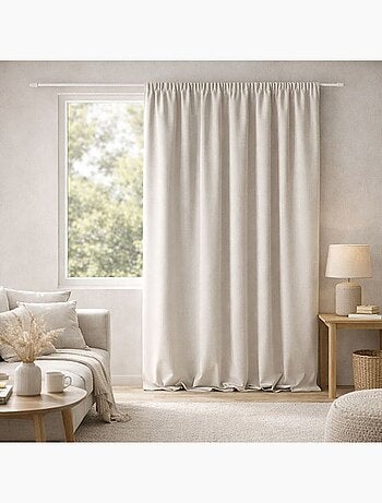 Tenda bifacciale 100% oscurante con arricciature