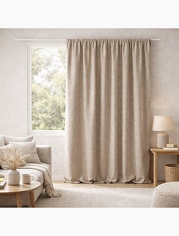 Tenda bifacciale 100% oscurante con arricciature