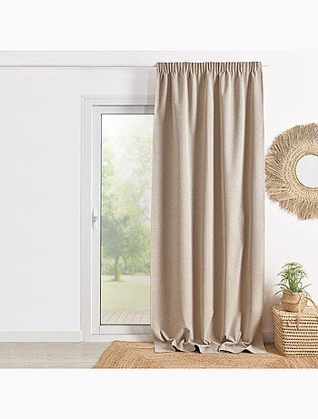 Tenda bifacciale 100% oscurante con arricciature