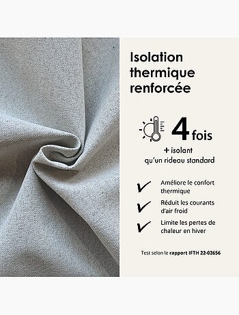 Tenda bifacciale 100% oscurante con arricciature MIDNIGHT