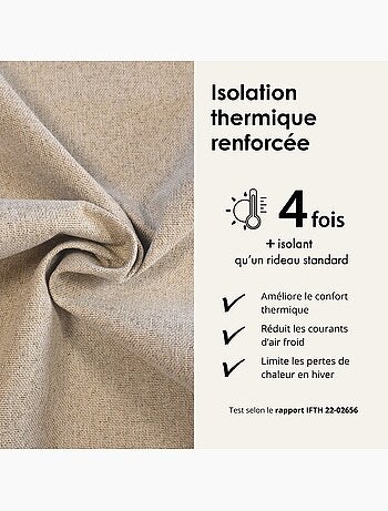 Tenda bifacciale 100% oscurante con arricciature MIDNIGHT