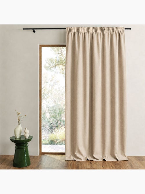 Tenda bifacciale 100% oscurante con arricciature midnight - Kiabi Tenda bifacciale 100% oscurante con arricciature midnight - Kiabi