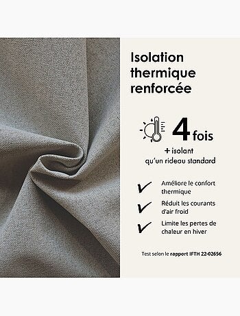Tenda bifacciale 100% oscurante con arricciature MIDNIGHT