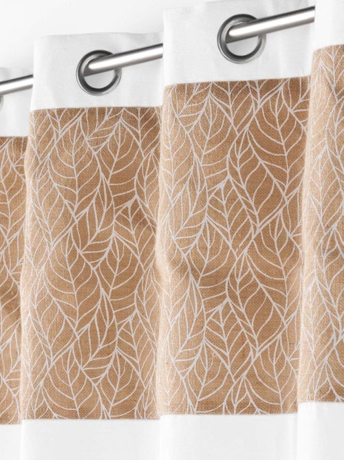 Tenda bimateriale con tessuto di juta stampato - Kiabi Tenda bimateriale con tessuto di juta stampato - Kiabi
