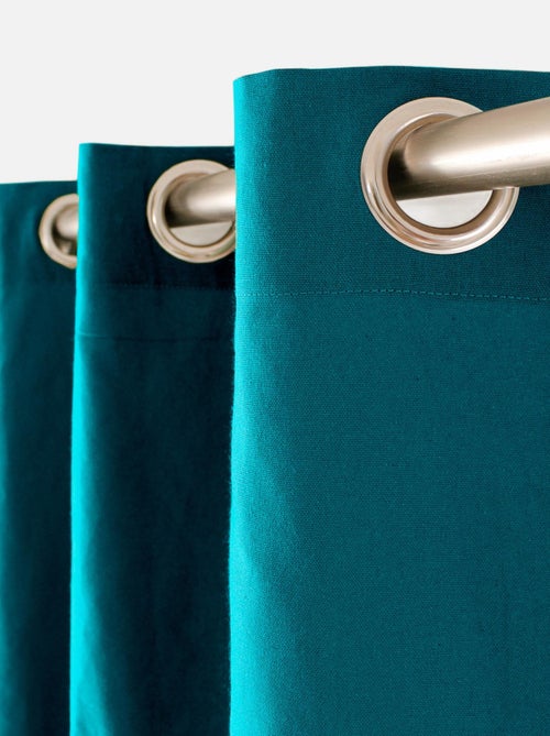 Tenda colorata in puro cotone con 8 occhielli - Kiabi