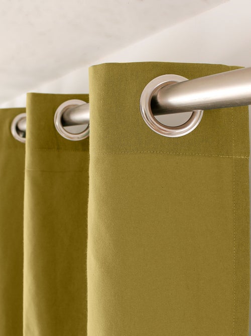 Tenda colorata in puro cotone con 8 occhielli - Kiabi