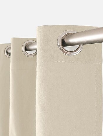 Tenda colorata in puro cotone con 8 occhielli