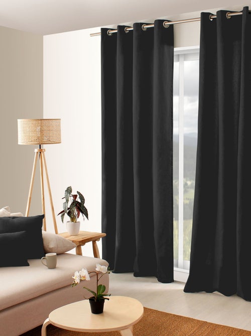Tenda colorata in puro cotone con 8 occhielli - Kiabi