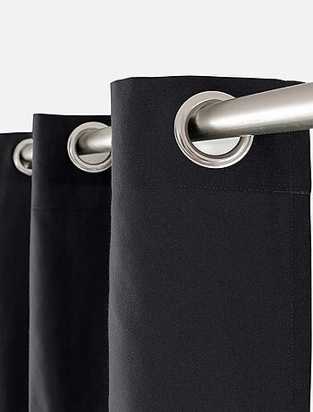 Tenda colorata in puro cotone con 8 occhielli