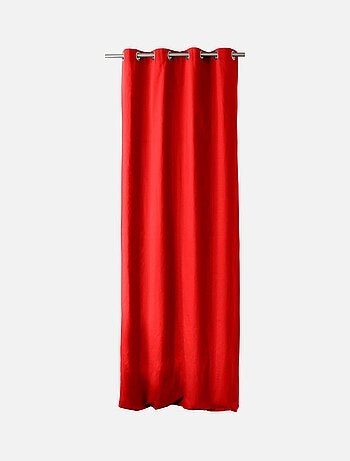 Tenda colorata in puro cotone con 8 occhielli