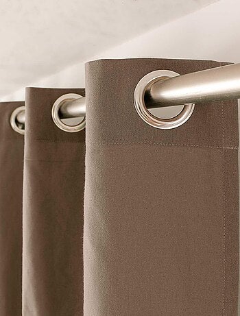 Tenda colorata in puro cotone con 8 occhielli