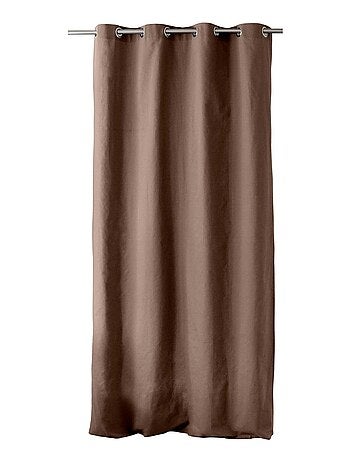 Tenda colorata in puro cotone con 8 occhielli