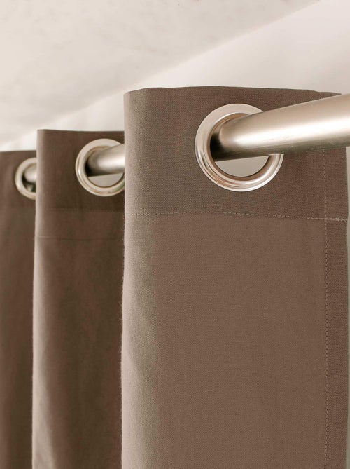 Tenda colorata in puro cotone con 8 occhielli - Kiabi