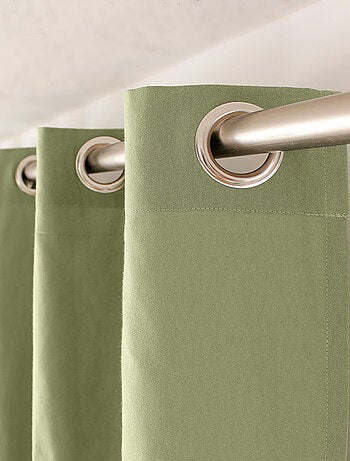 Tenda colorata in puro cotone con 8 occhielli