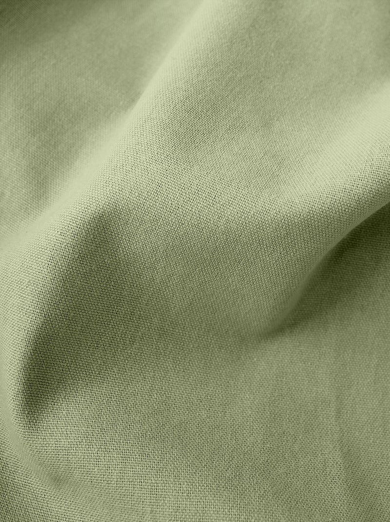 Tenda colorata in puro cotone con 8 occhielli Verde oliva - Kiabi