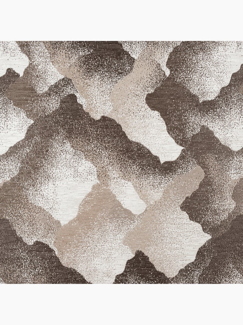 Tenda con occhielli jacquard con motivo minerale Beige - Kiabi