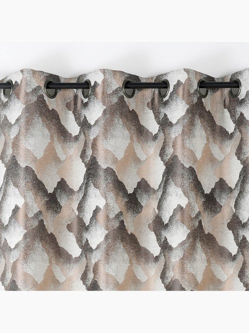 Tenda con occhielli jacquard con motivo minerale - Kiabi