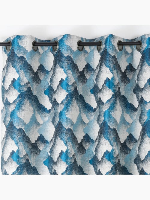 Tenda con occhielli jacquard con motivo minerale - Kiabi