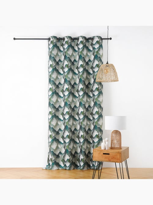 Tenda con occhielli jacquard con motivo minerale - Kiabi