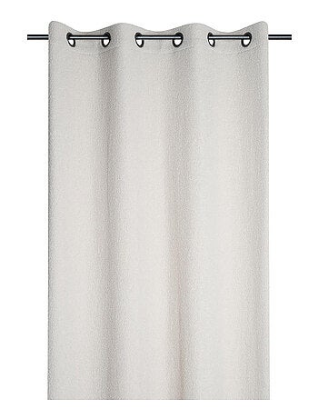 Tenda con occhielli morbidi effetto bouclette