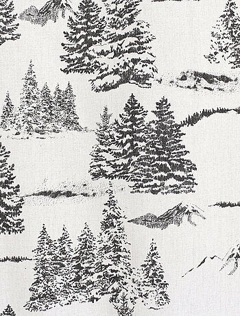 Tenda con stampa di montagna in cotone riciclato