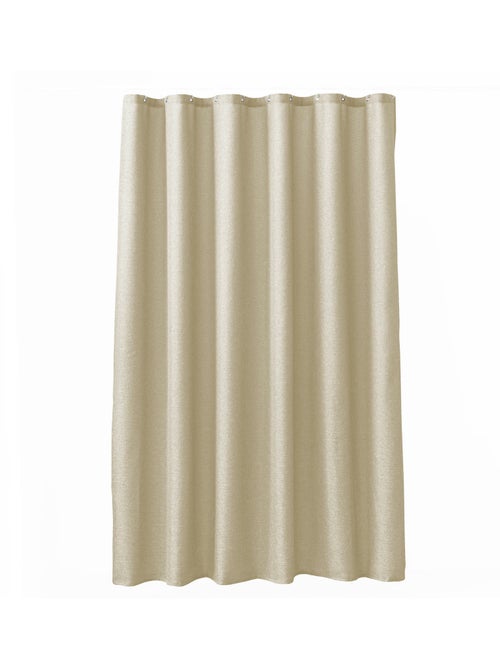 Tenda da doccia in chambray tinta unita con ganci - Kiabi