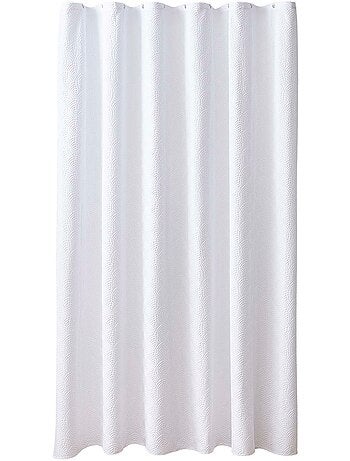 Tenda da doccia in microfibra goffrata con ganci