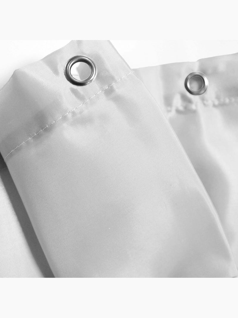 Tenda da doccia semplice con ganci Bianco - Kiabi