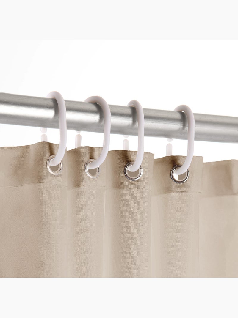 Tenda da doccia semplice con ganci Tortora - Kiabi