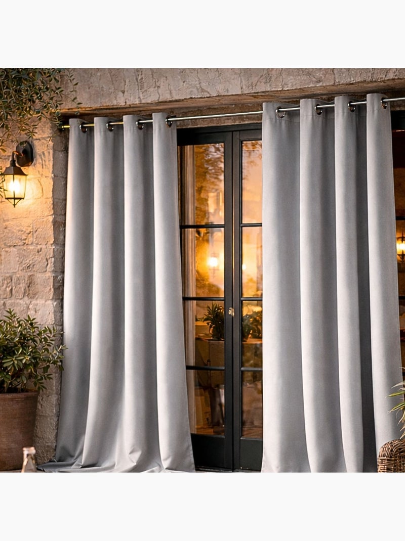 Tenda da esterno in tessuto idrorepellente Argento - Kiabi