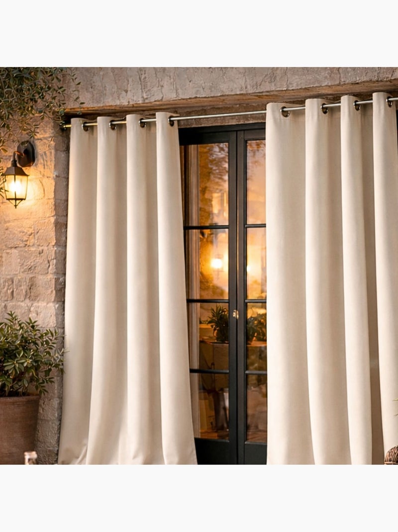 Tenda da esterno in tessuto idrorepellente Ecru - Kiabi
