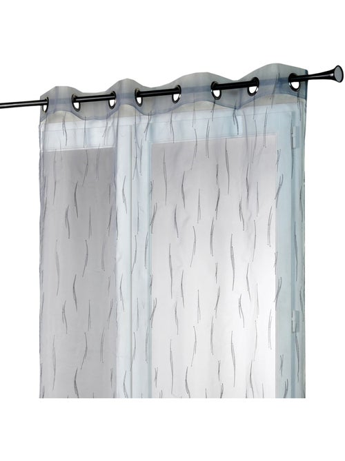 Tenda da finestra in organza grigia con ricamo a ramoscelli - Kiabi Tenda da finestra in organza grigia con ricamo a ramoscelli - Kiabi