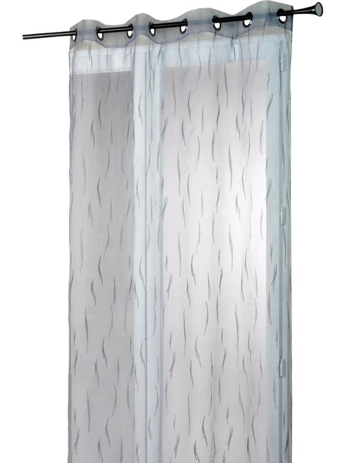 Tenda da finestra in organza grigia con ricamo a ramoscelli - Kiabi Tenda da finestra in organza grigia con ricamo a ramoscelli - Kiabi