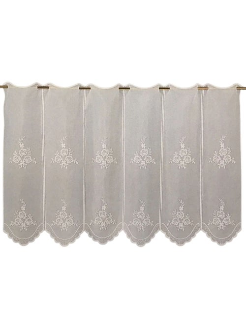 Tenda da finestra ricamata con motivi floreali - Kiabi Tenda da finestra ricamata con motivi floreali - Kiabi
