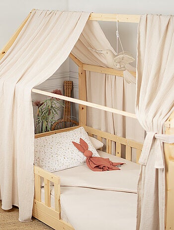 Tenda da letto a casetta in garza di cotone | sevira kids | sevira kids
