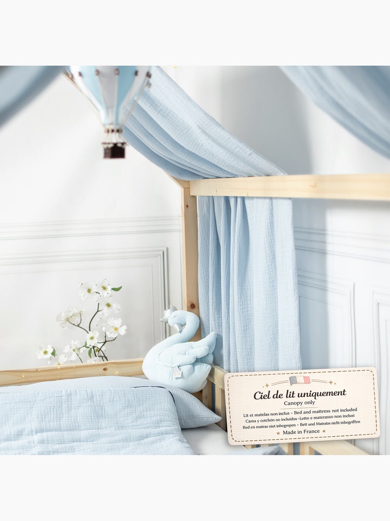 Tenda da letto a casetta in garza di cotone | sevira kids | sevira kids Blu - Kiabi