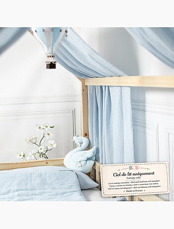 Tenda da letto a casetta in garza di cotone | sevira kids | sevira kids