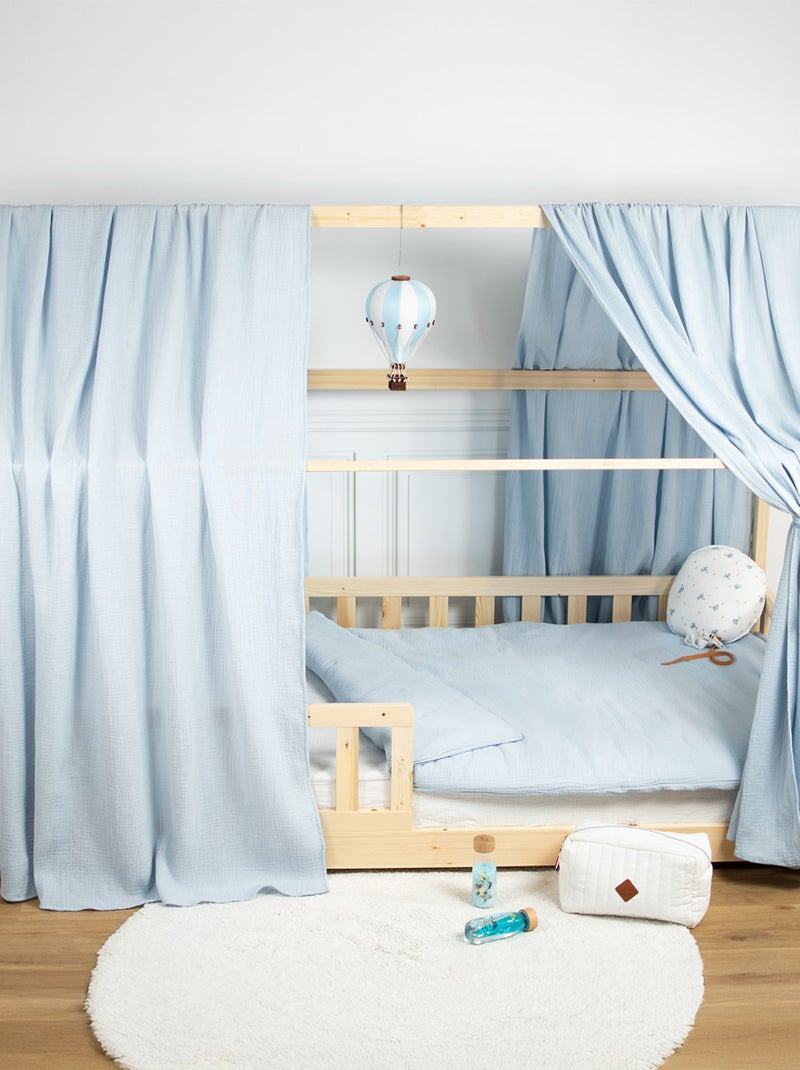 Tenda da letto a casetta in garza di cotone | sevira kids | sevira kids Blu - Kiabi