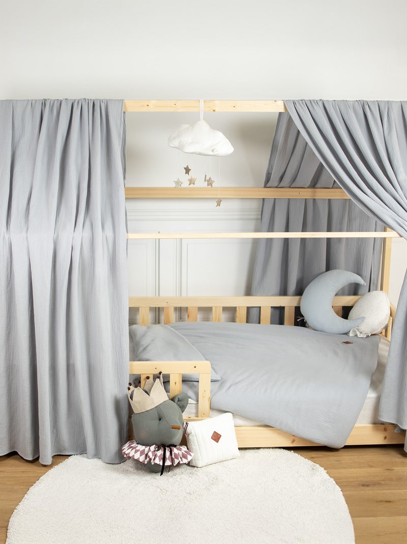 Tenda da letto a casetta in garza di cotone | sevira kids | sevira kids Grigio - Kiabi