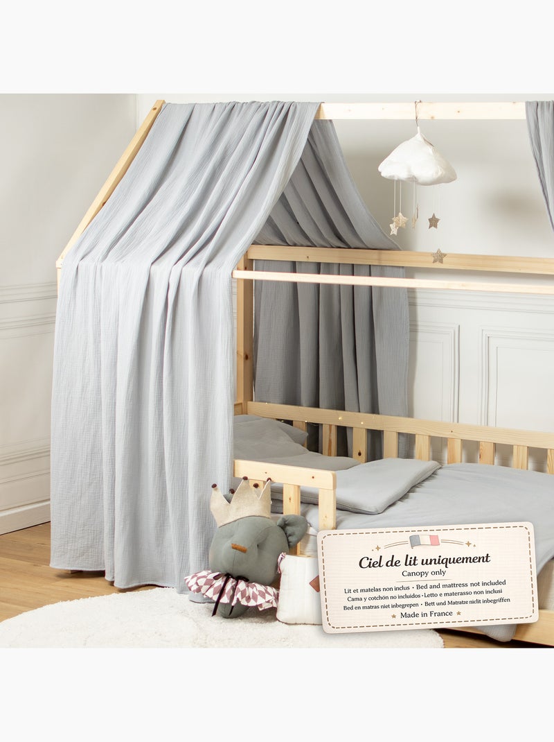 Tenda da letto a casetta in garza di cotone | sevira kids | sevira kids Grigio - Kiabi
