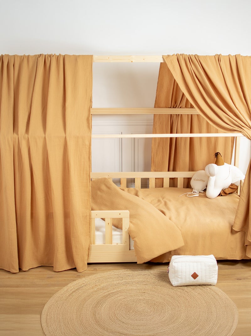 Tenda da letto a casetta in garza di cotone | sevira kids | sevira kids Marrone chiaro - Kiabi