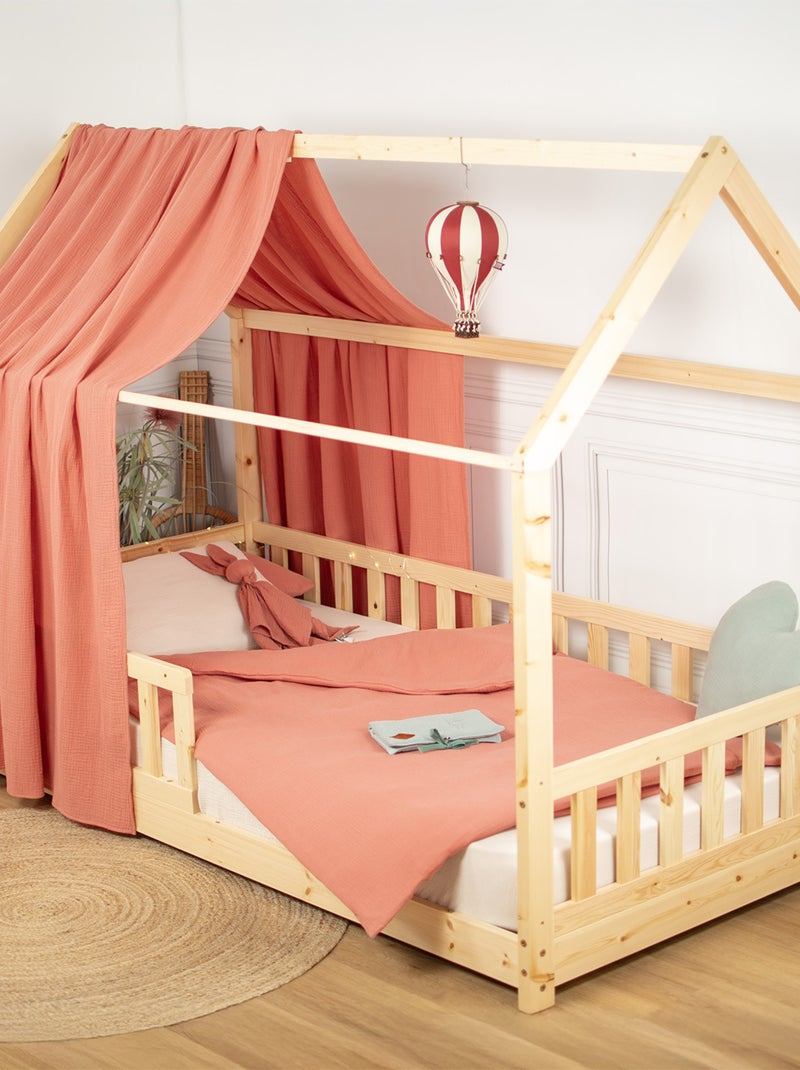 Tenda da letto a casetta in garza di cotone | sevira kids | sevira kids Marrone - Kiabi